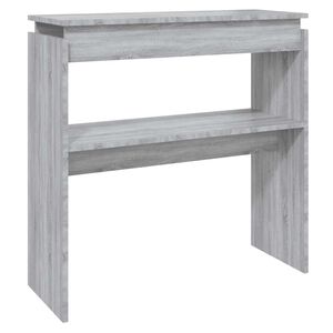 vidaXL Tavolino Consolle Grigio Sonoma 80x30x80 cm Legno Multistrato