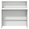 vidaXL Scrivania per Reception Bianca 100x50x103,5 cm in Legno Massello