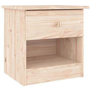vidaXL Comodino ALTA 41x35x41 cm in Legno Massello di Pino