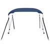 vidaXL Bimini di Prua con Tendalino a 2 Archi Blu Marino 180x150x110cm