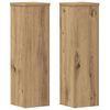vidaXL Supporti per Piante 2 pz Rovere 17x17x60 cm in Multistrato