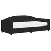 vidaXL Divano Letto con Materasso Nero 90x190 cm in Tessuto
