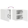 vidaXL Mobile da cucina Kalmar 2 pcs Bianco Lucido 30 x 31 x 40 cm
