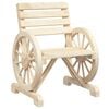 vidaXL Sedia da Giardino 58x58x78,5 cm in Legno Massello di Abete