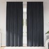 vidaXL Tende oscuranti 2 pcs Grigio scuro 140 x 245 cm Velluto