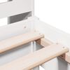 vidaXL Letto Libreria senza Materasso Bianco 90x190 cm Massello Pino