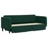 vidaXL Divano Letto Estraibile Cassetti Verde Scuro 80x200cm Velluto