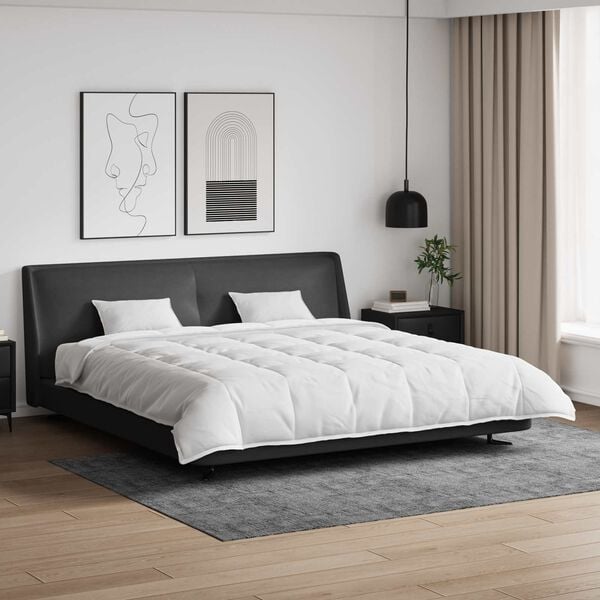 vidaXL Set di Piumoni con cuscino 3 pcs Bianco Piuma d'anatra