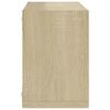 vidaXL Mensole a Cubo 6 pz Rovere Sonoma 22x15x22 cm
