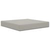 vidaXL Cuscino per divano da esterno Grigio 60 x 60 x 8 cm Poliestere