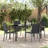 vidaXL Set da Pranzo per Giardino 5 pcs Nero