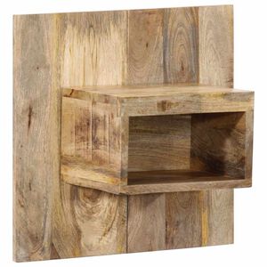 vidaXL Comodino 50x27x50 cm in Legno Grezzo Massello di Mango