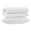 vidaXL Set di Piumoni con cuscino 2 pz Bianco Microfibra