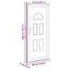 vidaXL Porta Ingresso Bianca 88x200 cm in PVC