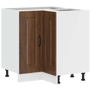 vidaXL Mobile Base ad Angolo Cucina Kalmar Rovere Marrone Truciolato