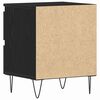 vidaXL Armadio da Notte con cassetto 2 pcs Rovere nero 40 x 35 x 50 cm