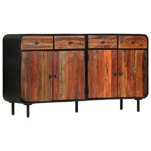 vidaXL Credenza in Legno Massello di Recupero 140x35x76 cm