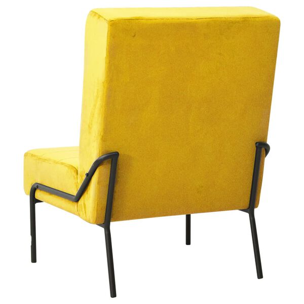vidaXL Poltrona Relax 65x79x87 cm Giallo Senape in Velluto