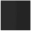 vidaXL Ripiani per Libreria 8pz Nero Lucido 40x40x1,5cm Multistrato