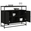 vidaXL Credenza Nera 100x35x80 cm in Legno Multistrato