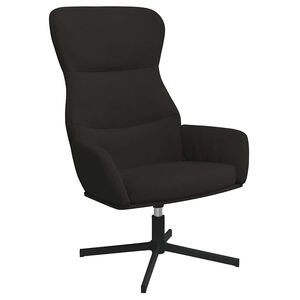 vidaXL Poltrona Relax Nera in Velluto