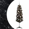 vidaXL Albero di Natale Artificiale Slim con Palline 120 cm 150 LED