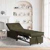 vidaXL Divano letto Verde militare 194 x 67 x 82 cm Tessuto Huahua