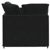 vidaXL Divano Modulare con Poggiapiedi e Cuscini in Velluto Nero