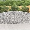 vidaXL Cesti Gabbioni ad Arco 9 pz 400x30x100/120 cm Ferro Zincato