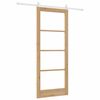 vidaXL Porta scorrevole Naturale 86 x 211 cm