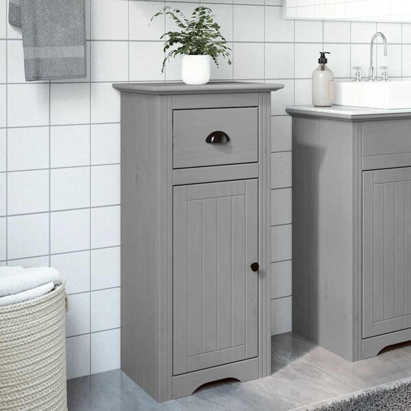 vidaXL Mobile da Bagno BODO Grigio 44x30x90 cm