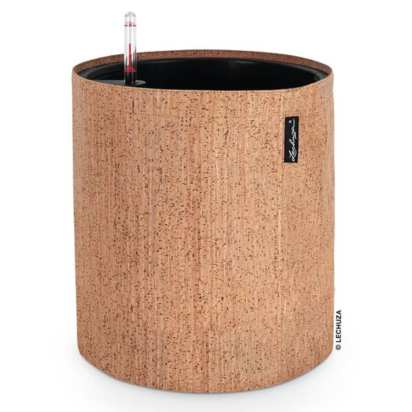 LECHUZA Fioriera TRENDCOVER 32 Cork ALL-IN-ONE Naturale Chiaro