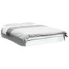 vidaXL Giroletto Bianco 135x190 cm in Legno Multistrato