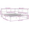 vidaXL Letto Libreria senza Materasso Marrone Cera 140x190 cm in Pino