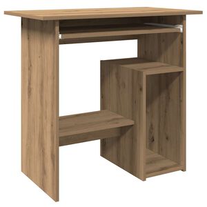 vidaXL Scrivania Rovere Artigianale 80x45x74 cm in Legno Multistrato
