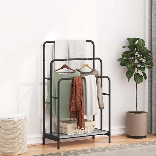 vidaXL Appendiabiti Grigio Sonoma 60 x 30 x 100,5 cm Legno multistrato