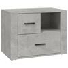 vidaXL Comodino Grigio Cemento 60x36x45 cm in Legno Multistrato
