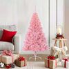 vidaXL Albero di Natale artificiale con luci integrate Rosa 120 cm PVC