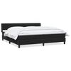 vidaXL Giroletto a Molle con Materasso Nero 200x220 cm in Velluto