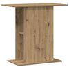 vidaXL Supporto per acquario artigianale in rovere 36x75x72,5 cm in legno ingegnerizzato