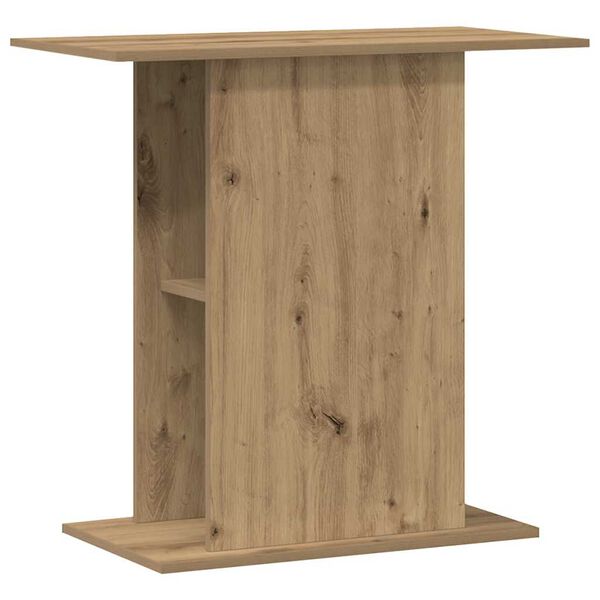 vidaXL Supporto per acquario artigianale in rovere 36x75x72,5 cm in legno ingegnerizzato