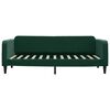 vidaXL Letto da Giorno Verde Scuro 100x200 cm in Velluto