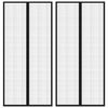 vidaXL Tende Antimosche 2 pz per Porte con Magneti Nere 220x110 cm