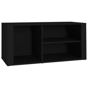 vidaXL Scarpiera Nero 100x35x45 cm in Legno Multistrato
