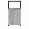 vidaXL Comodini 2pz Grigio Sonoma 41x31x80 cm in Legno Multistrato