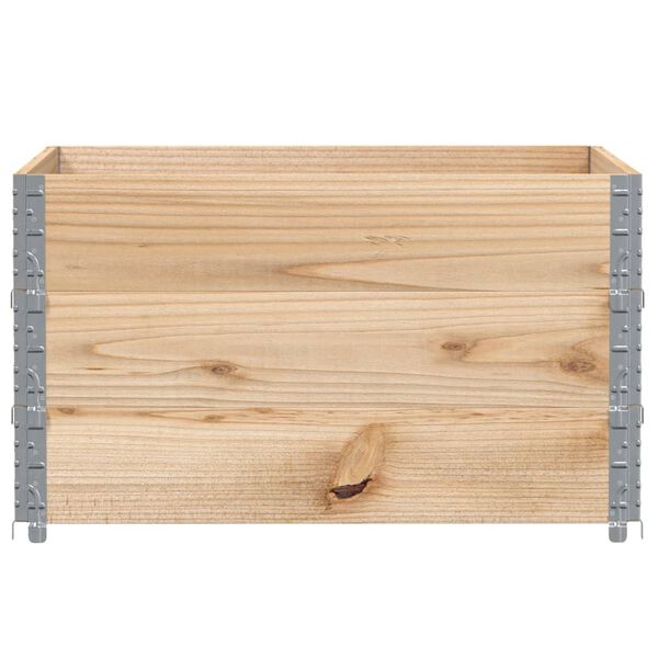 vidaXL Paretali per Pallet 3 pz 100x100 cm in Legno Massello di Pino
