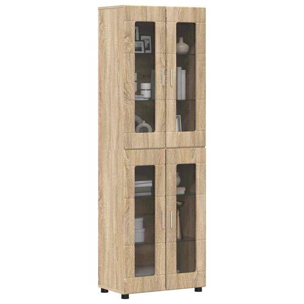 vidaXL Credenza con lo scaffale FLORIN Rovere Sonoma 60 x 35 x 182 cm