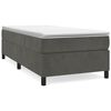 vidaXL Struttura Letto a Rete a Molle Grigio Scuro 80x200 cm Velluto