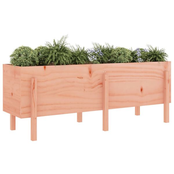 vidaXL Fioriera Rialzata Giardino 160x50x57 cm Legno Massello Douglas