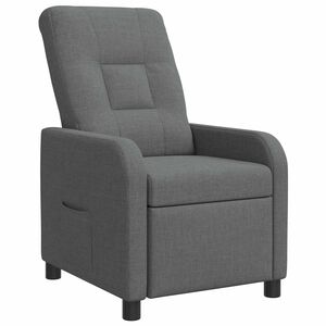 vidaXL Poltrona reclinabile Grigio Scuro Tessuto